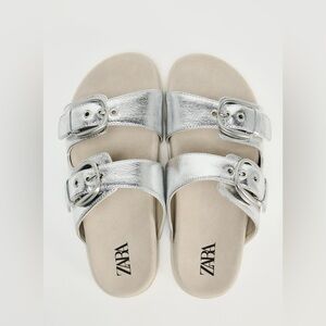 Zara Flat Buckle Sandals